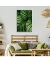 Canvas painting - Water droplets on a leaf | FEEBY