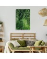 Canvas painting - Path through a green forest | FEEBY