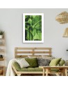 Canvas painting - Green leaves macro | FEEBY