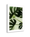 Canvas painting - Green monstera leaves | FEEBY