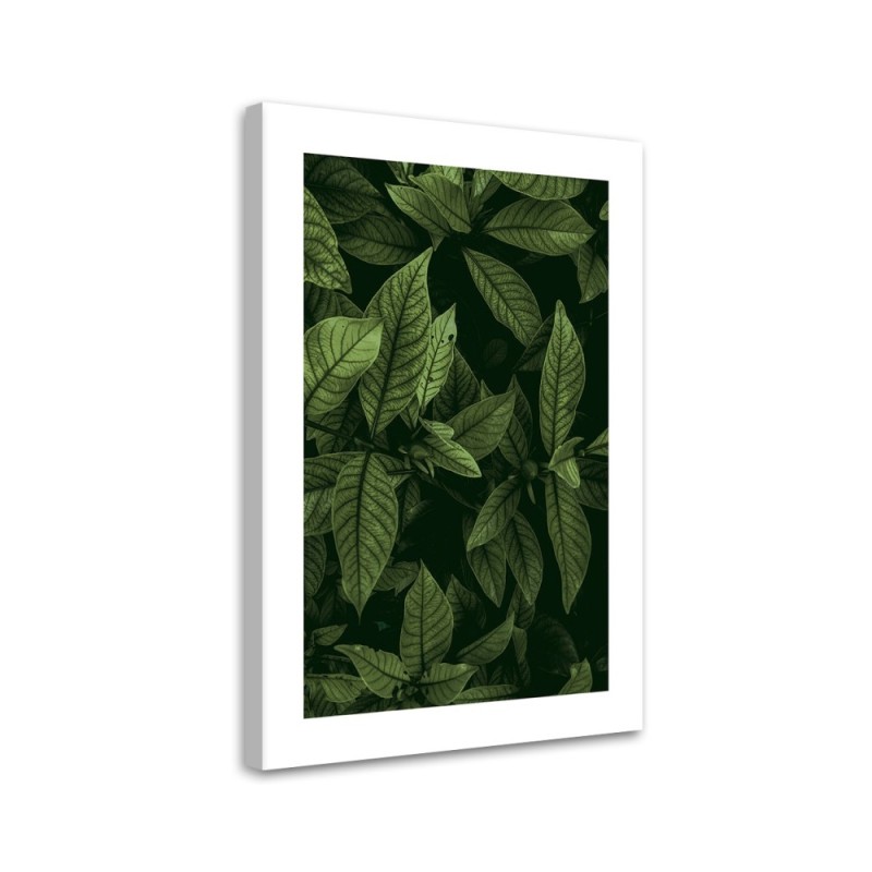 Canvas painting - Green leaves | FEEBY