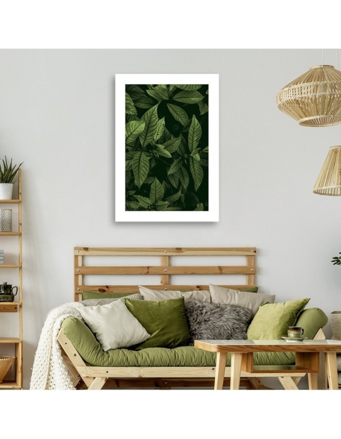 Canvas painting - Green leaves | FEEBY