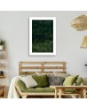 Canvas painting - Green forest by a lake | FEEBY
