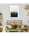 Canvas painting - Green forest in the mist | FEEBY