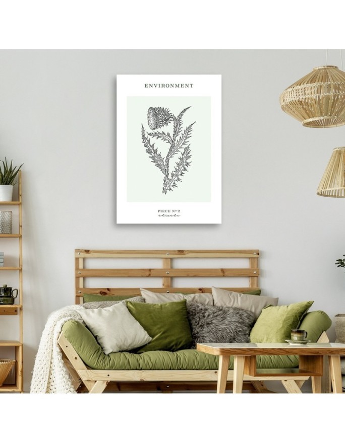 Canvas painting - Thistle plant | FEEBY