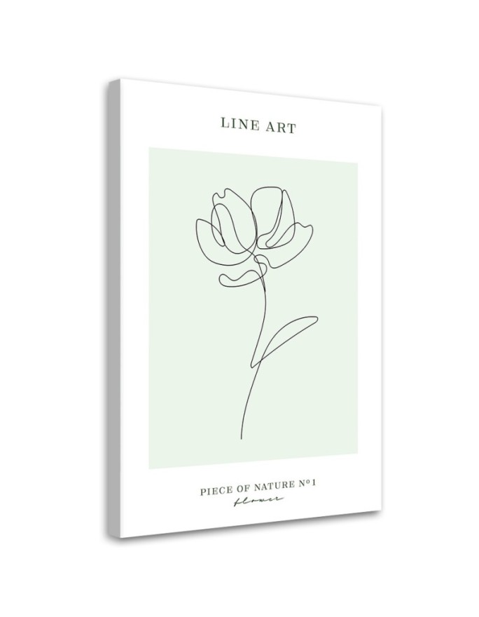 Canvas print Flower - Line art