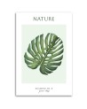Canvas painting - Green monstera leaf | FEEBY