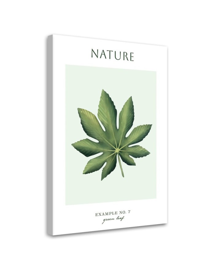 Canvas painting - Green leaf | FEEBY