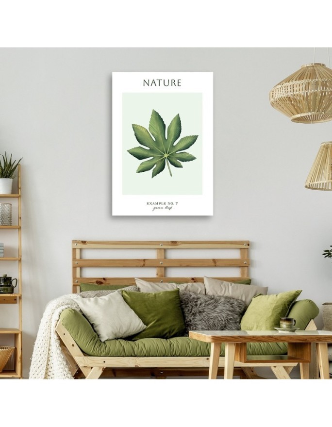 Canvas painting - Green leaf | FEEBY