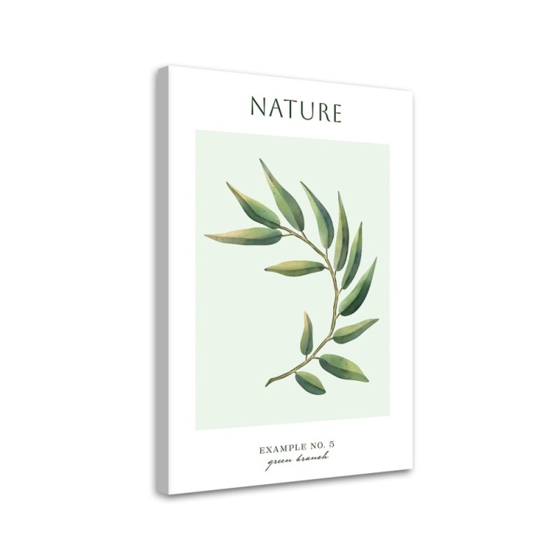 Canvas painting - Green twig | FEEBY