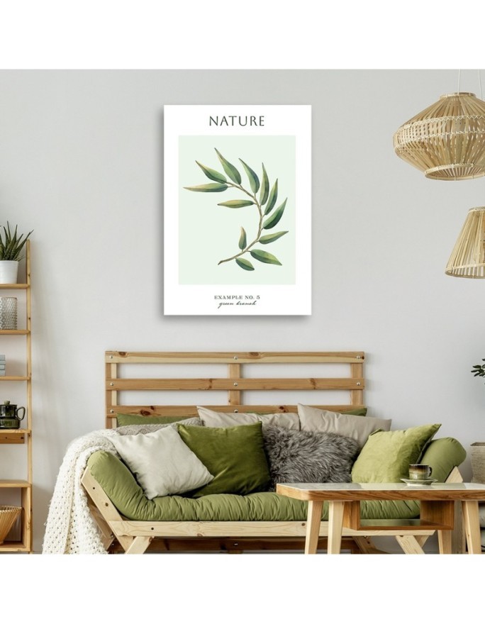Canvas painting - Green twig | FEEBY
