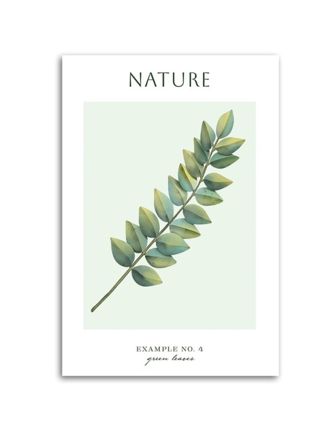 Canvas painting - Green leaves | FEEBY