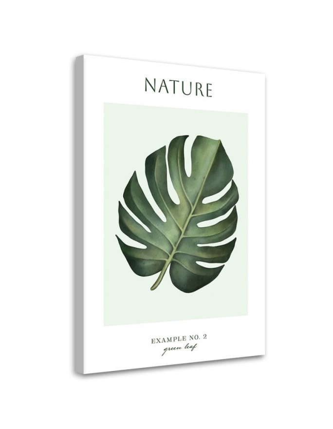 Canvas painting - Green leaf | FEEBY