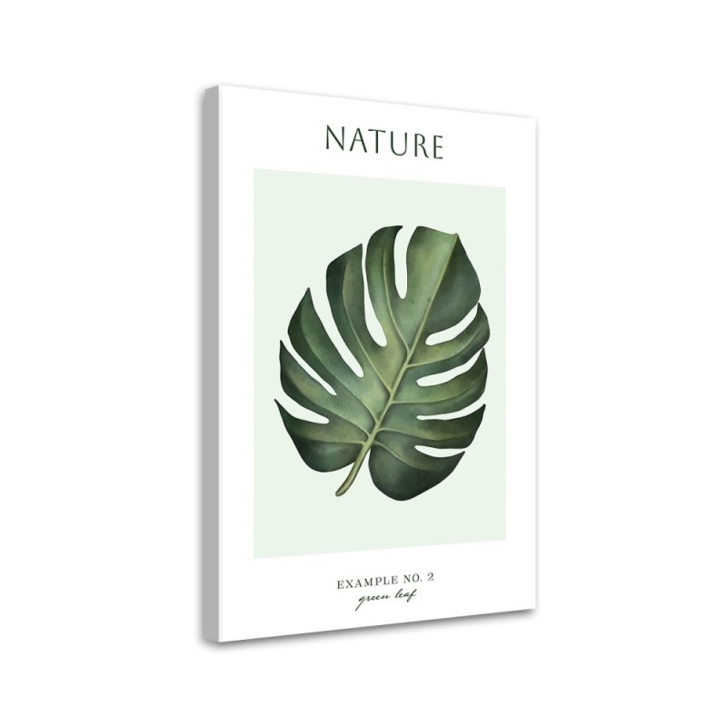 Canvas painting - Green leaf | FEEBY