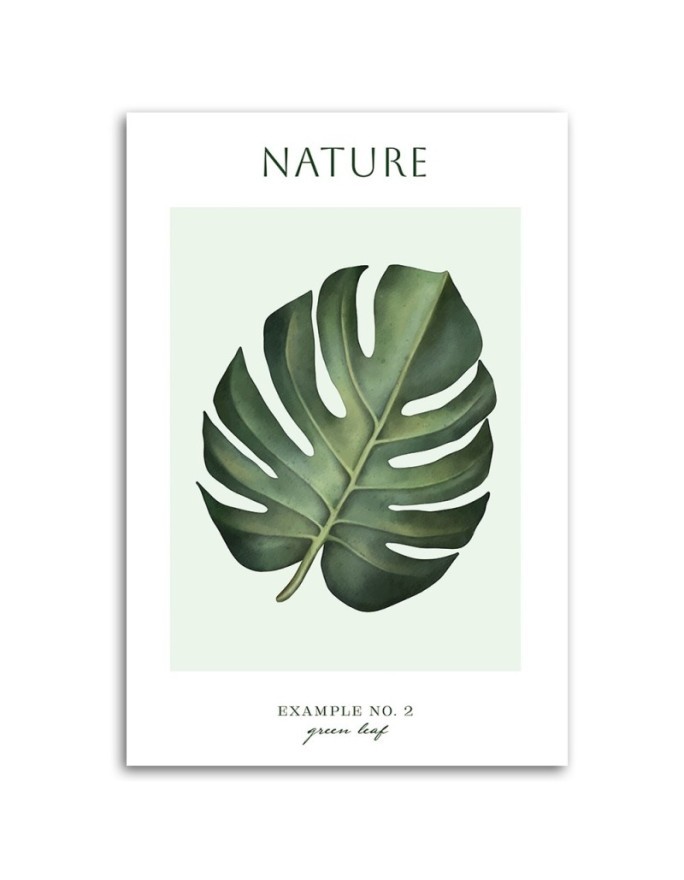 Canvas painting - Green leaf | FEEBY