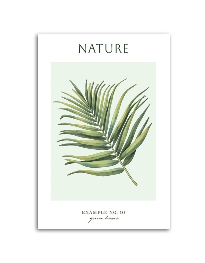 Canvas painting - Green leaf | FEEBY