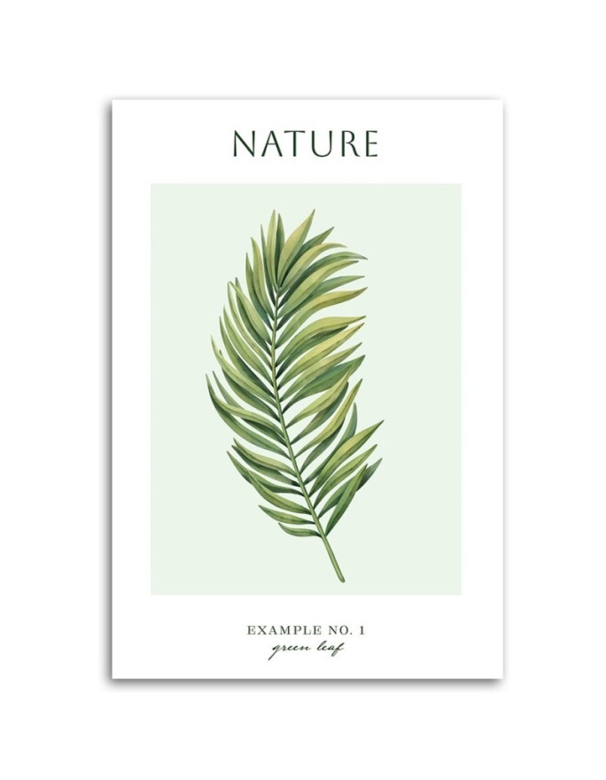 Canvas painting - Green leaf | FEEBY
