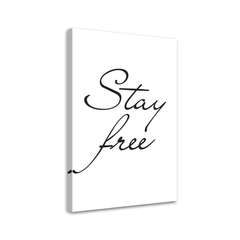 Canvas painting - Inscription Be free | FEEBY