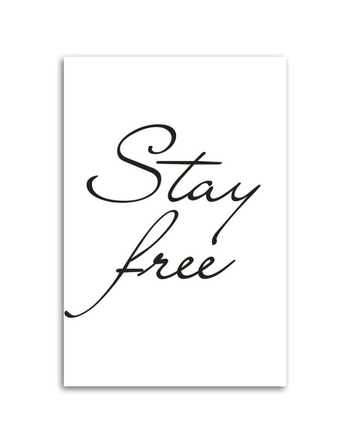Canvas painting - Inscription Be free | FEEBY