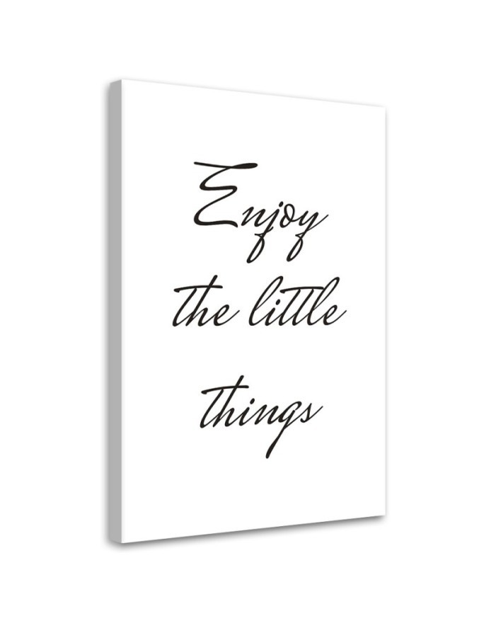 Canvas painting - Caption Enjoy the small things | FEEBY