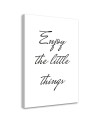 Canvas painting - Caption Enjoy the small things | FEEBY