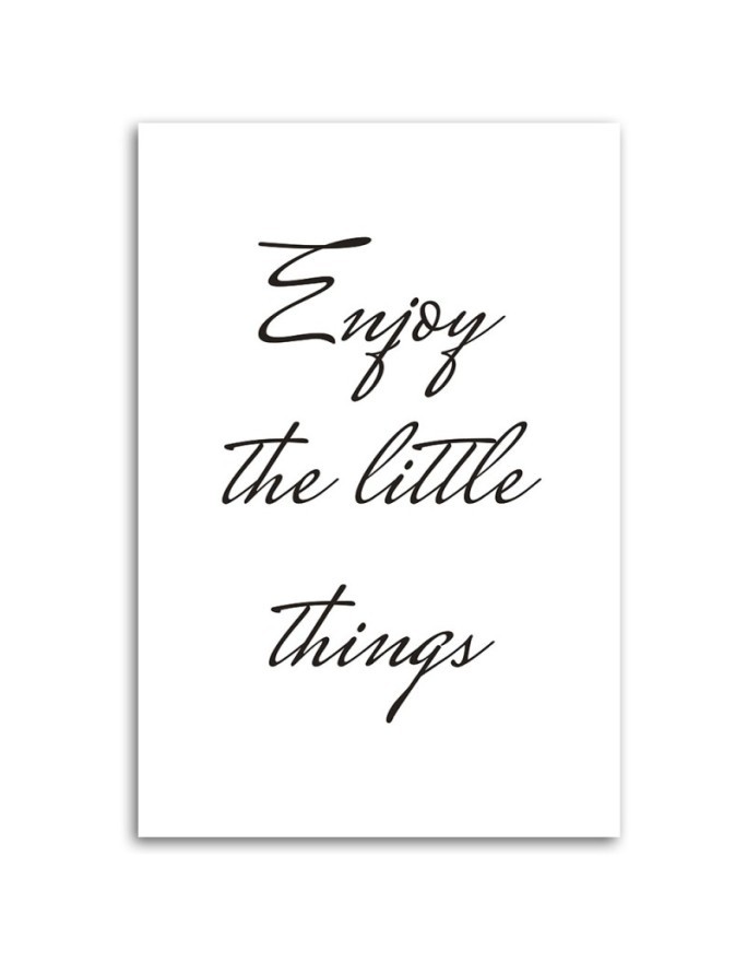 Canvas painting - Caption Enjoy the small things | FEEBY