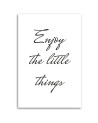 Canvas painting - Caption Enjoy the small things | FEEBY