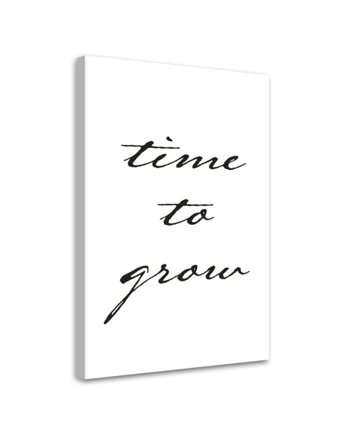 Canvas painting - Inscription Time to grow | FEEBY