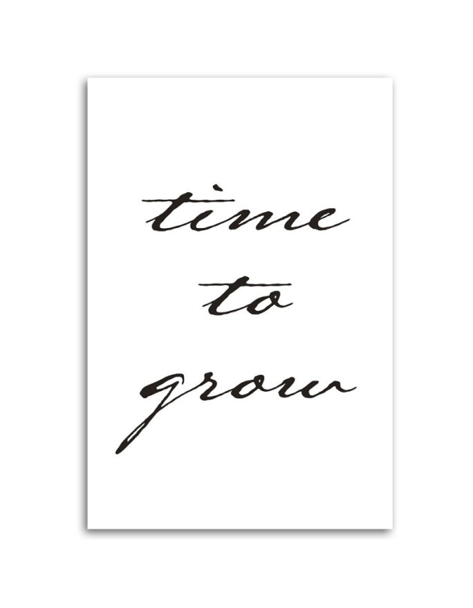 Canvas painting - Inscription Time to grow | FEEBY