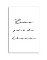 Canvas painting - Inscription Live your dreams | FEEBY