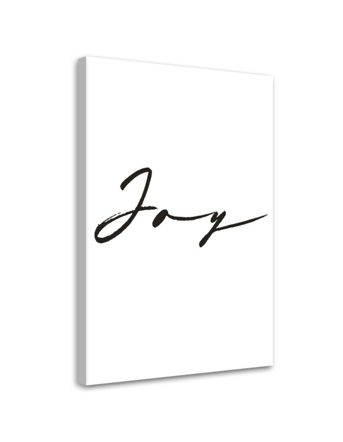 Canvas print Inscription Joy