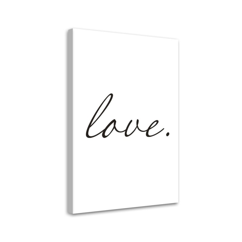 Canvas painting - Inscription Love | FEEBY