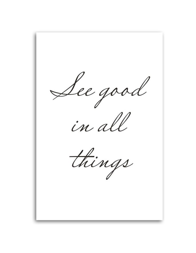 Canvas painting - Inscription See the good in everything | FEEBY