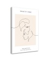 Canvas painting - Couple in love Line art | FEEBY