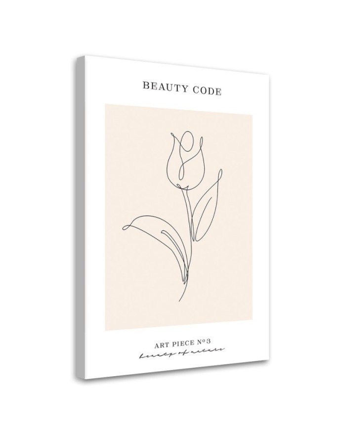 Canvas painting - Flower Line art | FEEBY