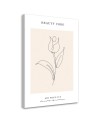 Canvas painting - Flower Line art | FEEBY