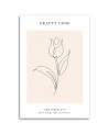 Canvas painting - Flower Line art | FEEBY