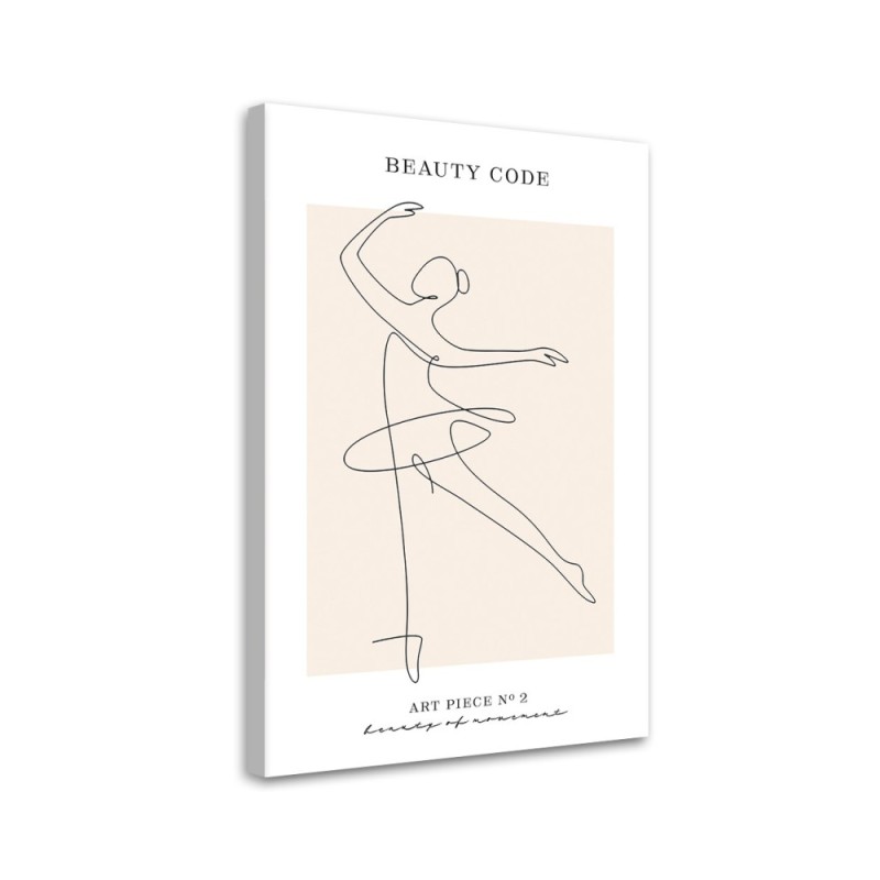 Canvas painting - Ballerina Line art | FEEBY