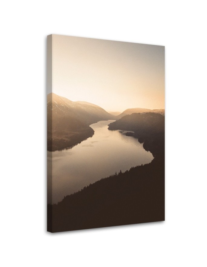 Canvas painting - Sunset over the river | FEEBY