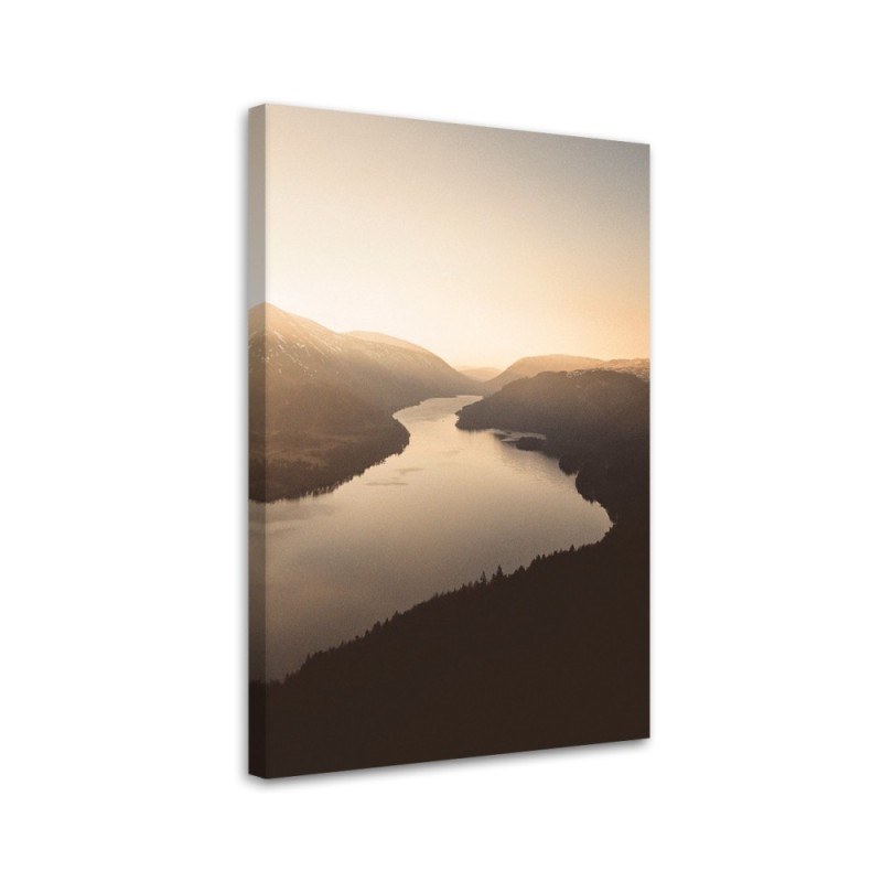 Canvas painting - Sunset over the river | FEEBY