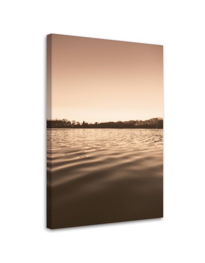 Canvas painting - Calm lakeside water | FEEBY