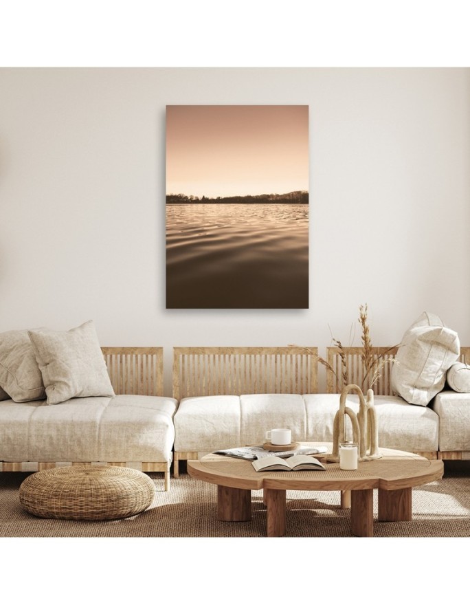 Canvas painting - Calm lakeside water | FEEBY