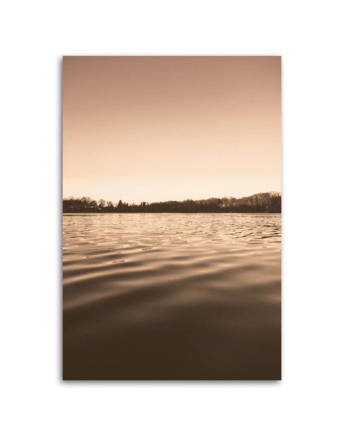 Canvas painting - Calm lakeside water | FEEBY