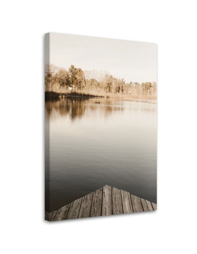 Canvas painting - Footbridge over the lake | FEEBY
