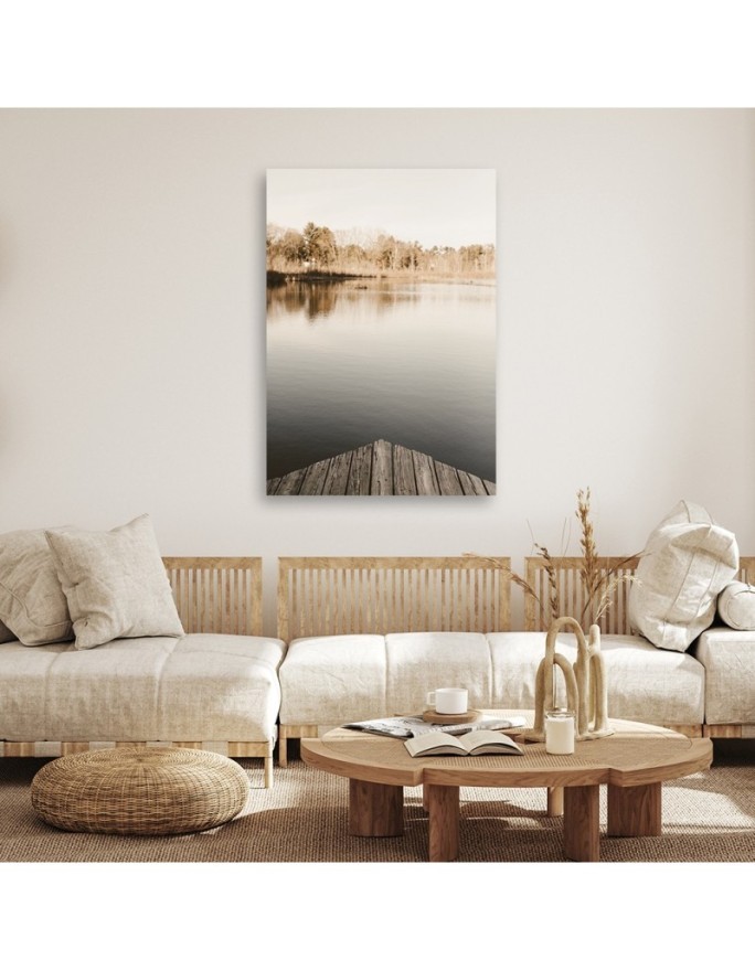Canvas painting - Footbridge over the lake | FEEBY