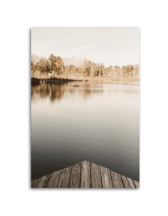 Canvas painting - Footbridge over the lake | FEEBY