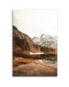 Canvas painting - Snowy mountains above the lake | FEEBY
