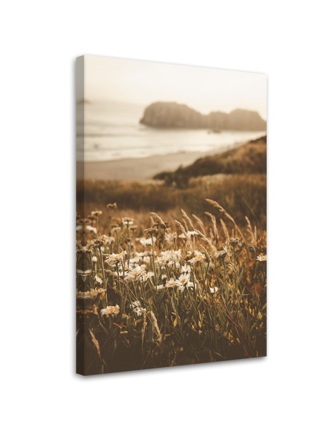 Canvas painting - Flowers on the seashore | FEEBY