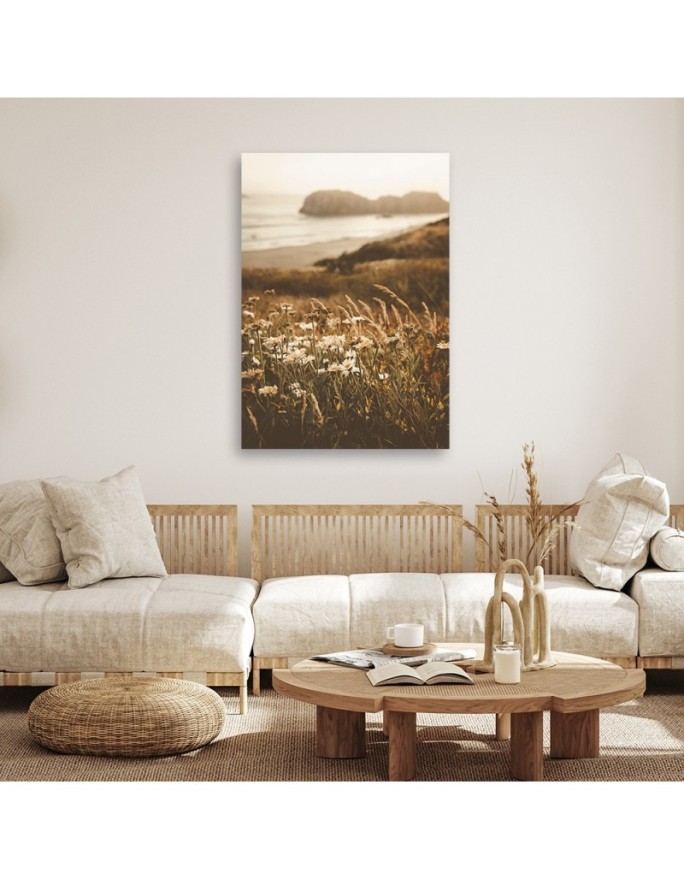 Canvas painting - Flowers on the seashore | FEEBY