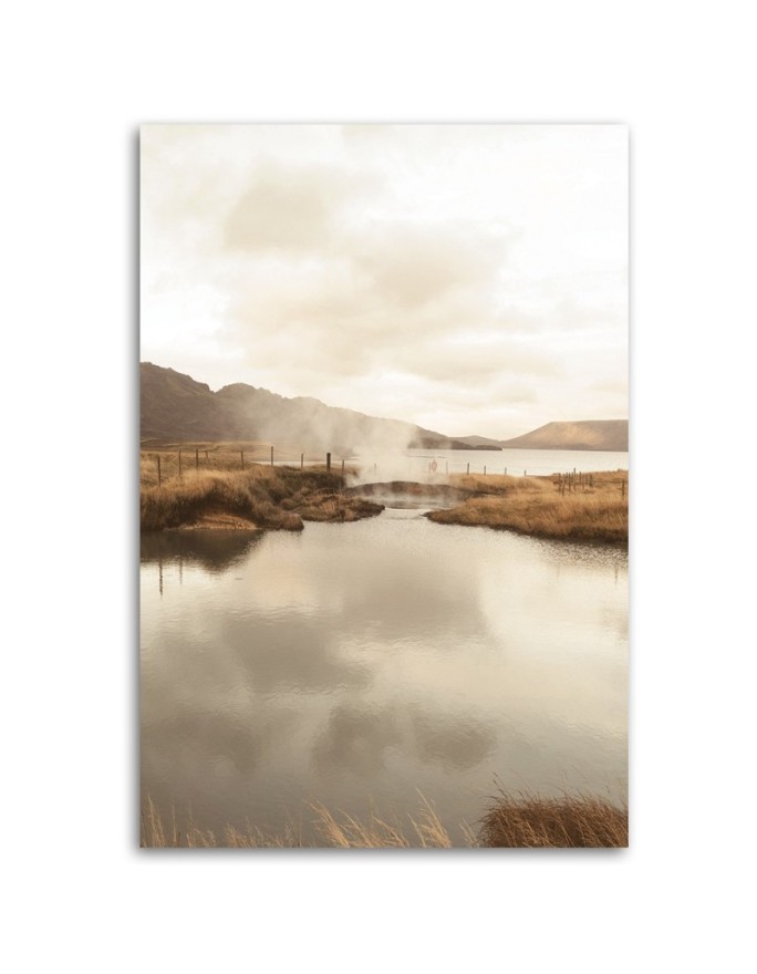 Canvas painting - Steaming lake | FEEBY